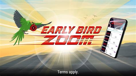 Early Bird Zoom – earn 2x Reward Points with Zoom poker.